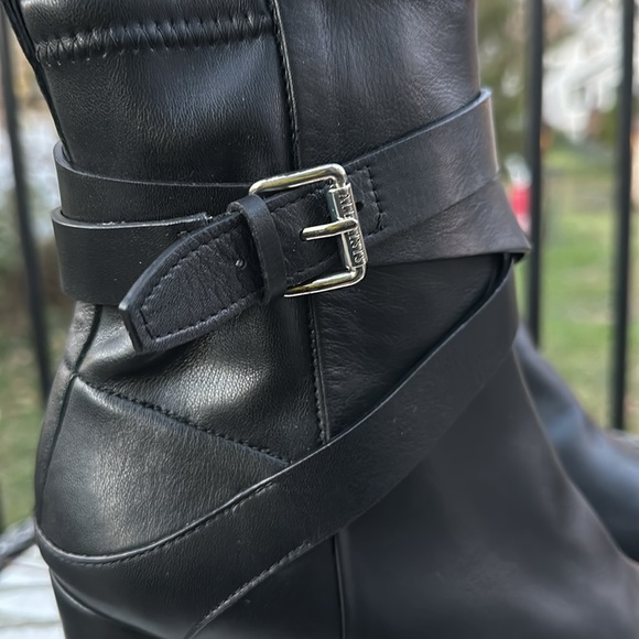 New ALLSAINTS Havana Strap Platform High Heeled Boots Size 11 - Picture 3 of 10